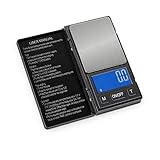 Genau und zuverlässig. Taschenwaage elektronische Waage 0,001 tragbare Handfläche kleine elektronische tragbare Schmuckwaage elektronische Grammwaage 1000 g / 0,1 g