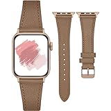 [casetybox] 【選べる尾錠カラー】 アップルウォッチ バンド レディース 革 本革レザー 38mm 40mm 41mm 42mm アップルウォッチ10 9 8 7 6 5 4 3 2 1 全機種 全サイズ対応 (38/40/41/42(series10) mm（尾錠：ローズゴールド）, グレージュ（093）)