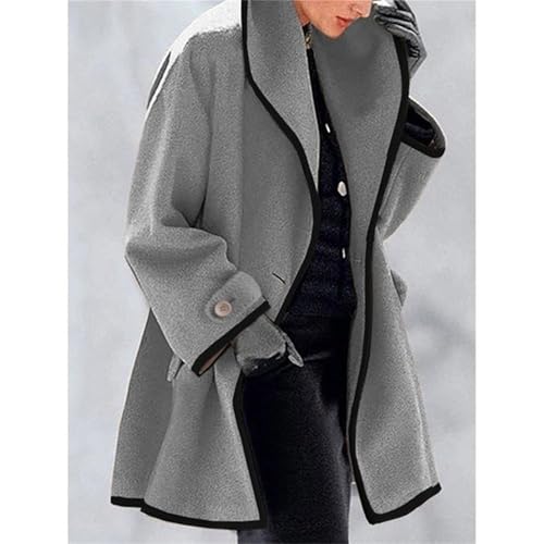 Maiyifu-GJ Wool Coat for Women Plus Size Pea Coat Winter Wool Coat Trench Jacket Ladies Warm Slim Long Overcoat Outwear2
