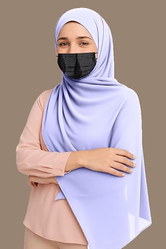 Image of Premium Georgette Hijab for Women, Lightweight and Breathable | 180x70 cm