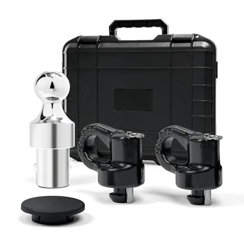 Grandroad auto 60692 Puck System Gooseneck Hitch Ball Kit, 38K LBS GTW, Compatible with 2013-2026 Ford F250 F350 F450, 2016-2026 Chevrolet Silverado, GMC Sierra & Nissan Titan XD, 2-5/16 Inch Ball