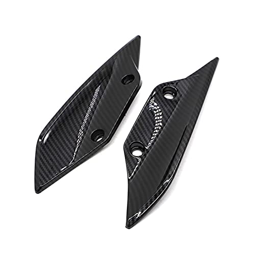 Phoenixset Adatta for BMW S1000RR 09-14 Alette aerodinamiche Anteriori Addominali Ala di carenatura del Parabrezza di plastica 2pcs for BMW S1000RR 2009 2010 2011 2011 (Color : Imitation Carbon)