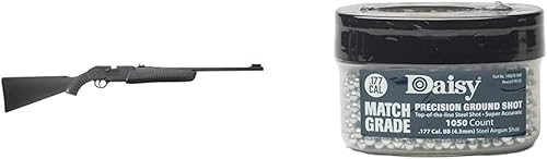 Daisy Powerline 901 Rifle de aire multibomba .177 BB, negro y disparo de tierra 515 .177 BB's de acero