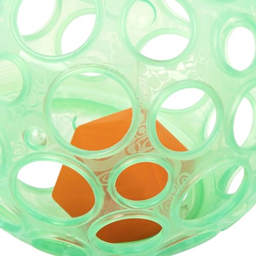 B. toys - Grab 'n' Glow - Baby-Ball - Sensorisches aufleuchtendes Baby Spielzeug - Textured Ball with Holes - Leuchtende Lichter & Rassel - Spielzeug für Kleinkinder, Babys