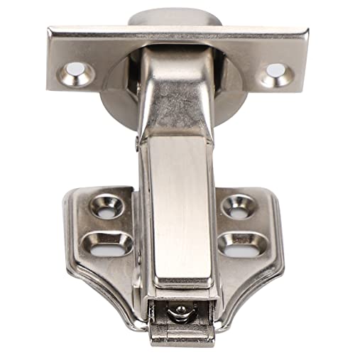 QANYEGN 3 Hinge Sets, 2 Part Hinges, 4 Hole Large Bend Hinges for Office Households Cold rolled steel Sier