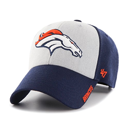 '47 NFL Denver Broncos Beta MVP Hat, One Size, Light Navy