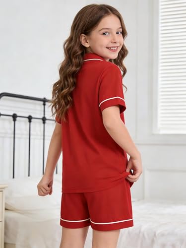 LANKMEI 100% Cotton Womens Pajama Sets, Christmas Red, XL - image 4