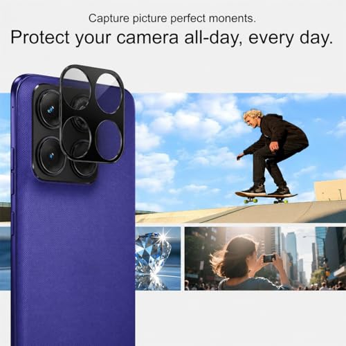 Image of 4youquality Back Camera Lens Protector Compatible with Motorola Edge 70 Fusion (1 Pack) | 9H Tempered Glass Camera Guard | Military-Grade Protection | Ultra Clear HD | Bubble-Free Easy Installation | Case Friendly Design
