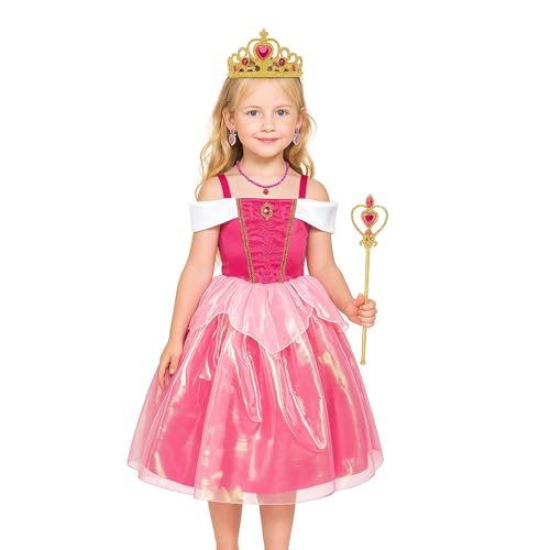 Disfraz de princesa para niñas con acabados de alta costura infantil