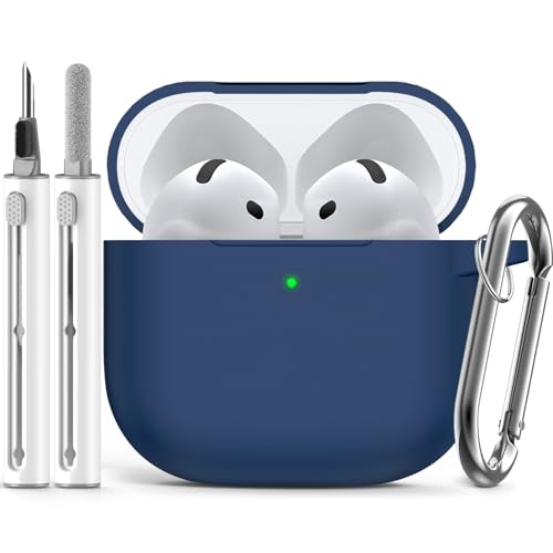 Image of Ljusmicker for AirPods 4 Case 2024 with Cleaner Kit,Midnight Blue
