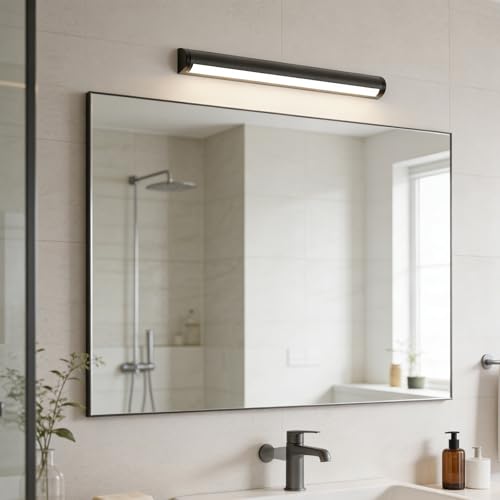 Luz de baño impermeable que evita sombras en el espejo con giro de 120°