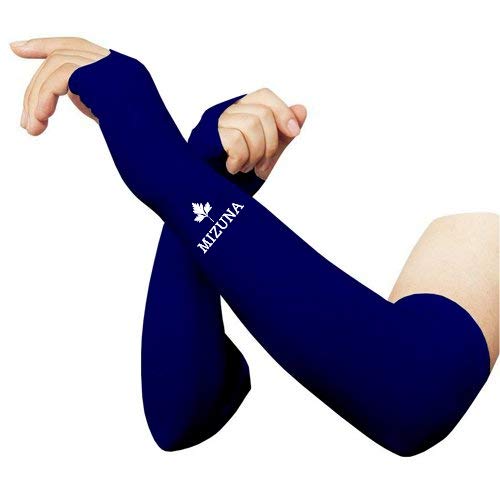 Image of MIZUNA Sun Protection Arm Sleeves Hand gloves For Men & Women,Thumb Holes UPF 50 Arm Cover for Biking,Cricket,Cycling, Golf, Outdoor Sports