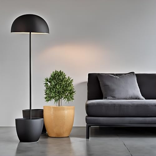Image of Go Hooked Pluto Brown Indoor Planter Pot 10 Inch | Lightweight Modern Round Plant Pot for Living Room, Balcony & Office | Decorative Polymer Pot for Live & Artificial Plants