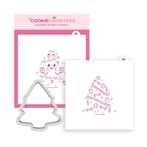 Christmas Tree PYO Stencil Set - Stencils and Cookie Cutter