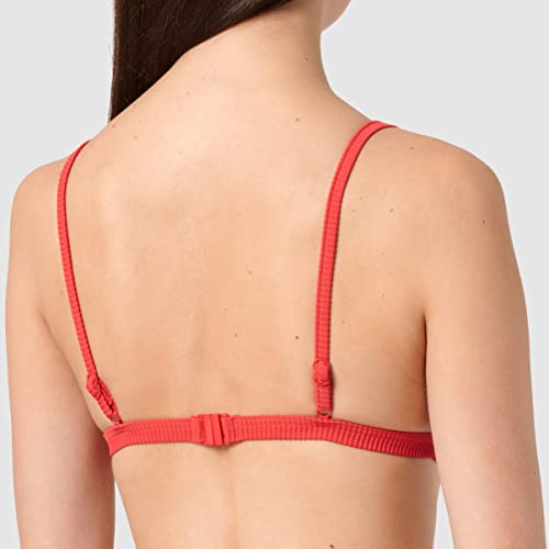 Haut de maillot triangle rouge Seafolly Essentials en 95B