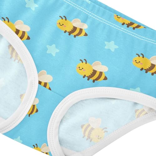 Cute Bee Star Blue Toddler Girls's Underwear 2T 23022324