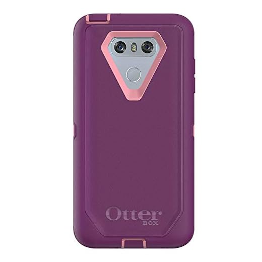 OtterBox Rugged Protection Defender Series Case for LG G6 - Bulk Packaging - Vinyasa (ROSEMARINE/Plum Haze)