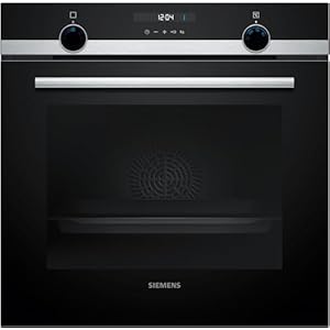 Siemens HB517GBS3, iQ500, inbouwoven 60 x 60 cm, hydrolytische reinigingshulp, lightControl voor intuïtieve bediening, 3D hete lucht, cookControl10 automatische programma’s, snelle opwarming, softMove