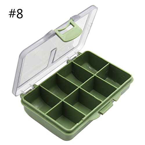 1-8 Compartment Small Storage Box Flying Fishing Tackle Box Fishing Spoon Hook Baits Storage Box Fishing Accessories Fishing Tackle Box Organizers And Storage Small Waterproof For Adults Baits Box Box #TOP5