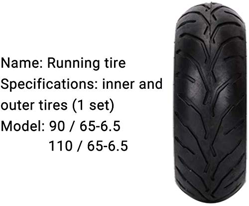 Elektrische scooterbanden, 90 110/65-6.5 Opgeblazen innerlijke en buitenste banden, hoog elastisch rubber, antislip en… - Image 3