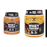 Body Fortress 100% Whey, Premium Protein Powder, Chocolate, 1.78lbs (Packaging May Vary) & 100% Whey, Premium Protein Powder, Chocolate Peanut Butter, 1.78lbs (Packaging May Vary)