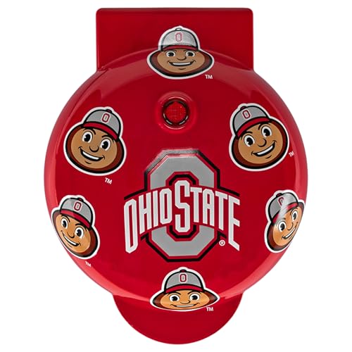 Uncanny Brands Ohio State Buckeyes Brutus Buckeye Mini Waffle Maker - Cook With Your Favorite Mascot