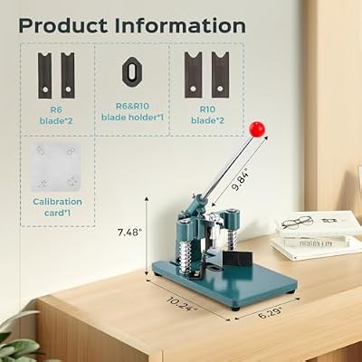 Bonvoisin Corner Rounder Punch, Heavy Duty Corner Cutter for Craft, Manual Paper Cutter with Replaceable Blade Set, 1 Inch Max Cutting Height