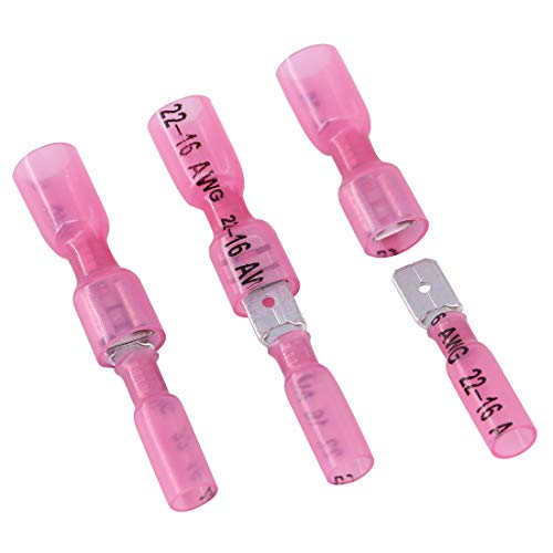 Conectores de pala de desconexion rapida termorretractiles y totalmente aislados de nailon kit 100 7