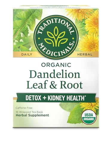 Traditional Medicinals Organic, Dandelion Leaf & Root - Dandelion Root Tea, Supports Normal Detox +...