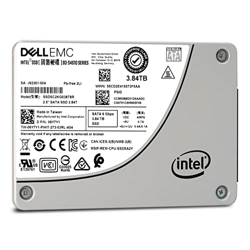 Dell Intel S4610 3.84TB SATA 6Gb/s 2.5�C���` �G���^�[�v���C�Y SSD - SSDSC2KG038T8RP