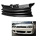 Negro parrilla del coche delantera de la capilla rejilla en forma for el VW-Fit for Volkswagen Golf 4 en forma for MK4 GTI R32 1997-2004 1J0853655G (Color : Black)