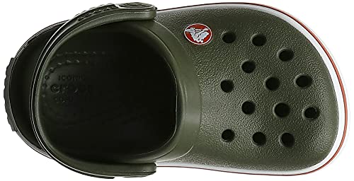 Sandália Crocband Kids, Crocs, Criança Unissex, Army Green/burnt Sienna, 23