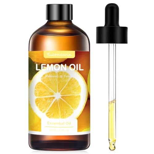 Zitronenöl 100 ml, Reines Zitrone Ätherische Öle für Diffusor, Zitronenöl Ätherisches Öl Aromatherapie Duftöl für Massage, DIY, Seife, Kerzenherstellung, Bad, Geschenke für Frauen Weihnachten