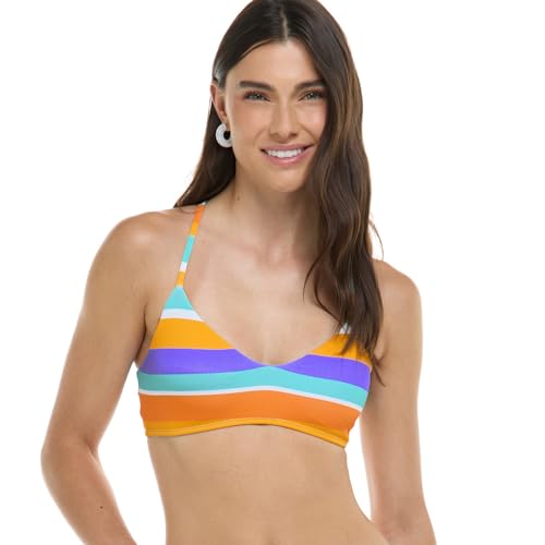 Haut de bikini femme Body Glove Alani noir à dos croisé à lanières pour la natation