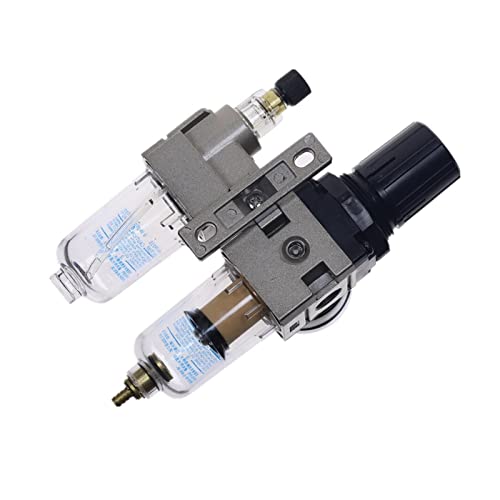 Złącze montażowe Regulator filtra oleju do sprężarki powietrza pneumatyczny separator wody Dwukierakowy 0-1MPA 15 0psi AC2010-02 SMC. Rodzaj (Color : AC2010 02 w SM Type)
