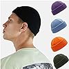WQZYY&ASDCD Beanie Hat Men Warm Beanies Female Knitted Beanie Skullcap Hat Adult Beanie Casual Short Thread Elastic Unisex Hats One Size 7 #1
