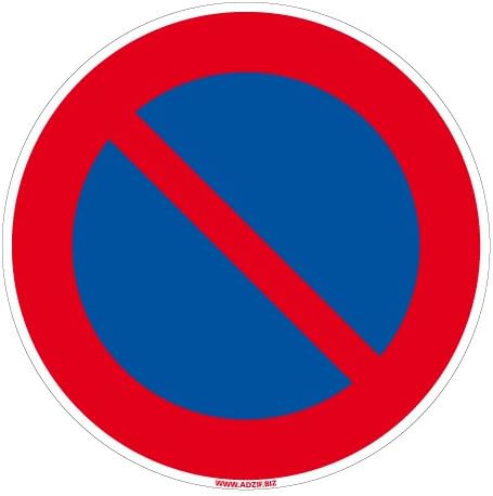 Panneau - Stationnement Interdit - Diamètre 250 mm - Plastique Rigide ...