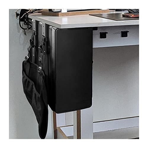 Soporte para CPU torre para gabinete de PC, soporte ajustable para CPU, soporte de torre de escritorio colgante, soporte para CPU negro miniatura 1