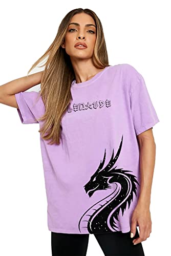 Image of LEOTUDE Women's Cotton Regular Fit Half Sleeve Oversized Tshirt, Round Neck Longline Drop Shoulder | ful Printed Combo T-Shirt (Pack Of 3)