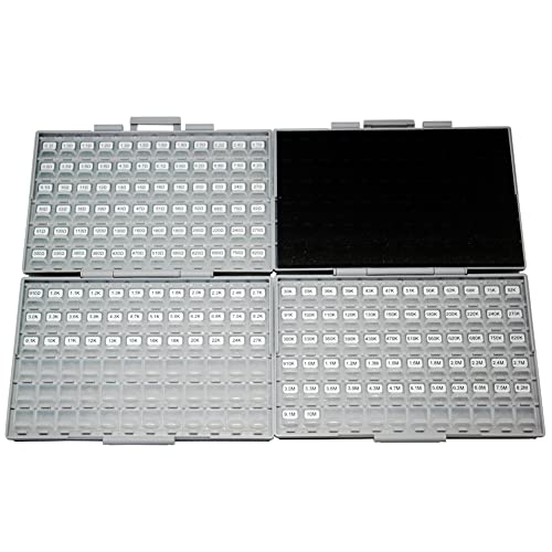 AideTek Resistor de montagem em superfície de tamanho 0603 SMD SMT 170 valores, 200 pç/valor Kit de