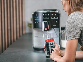 Barista T Smart F830-101, Cafetera Superautomática con Molinillo Silencioso, App Connect, Pantalla Táctil, 18 Recetas, 15 Bares, 1.8 l, Plata1