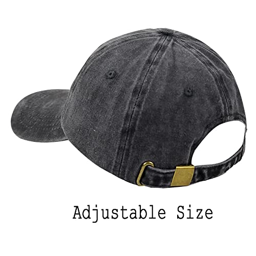 Image of Best Grandfather Ever Hat, Distressed Cotton Adjustable Funny Grandpa Baseball Cap