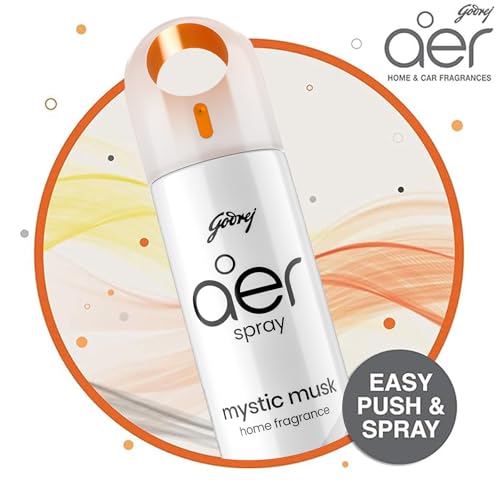 Image of Godrej aer Spray | Room Freshener for Home & Office - Mystic Musk (200 ml) | Long-Lasting Fragrance