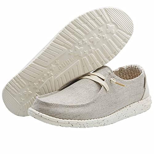 Image of HEYDUDE Women's Wendy Chambray | Women's Shoes | Women's Lace Up Loafers | Comfortable & Light-Weight
