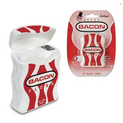 Archie McPhee Accoutrements Waxed Bacon Floss