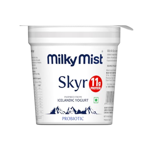 Milky Mist Icelandic Skyr Yogurt | 11 g Protein | Low Fat | Cream...