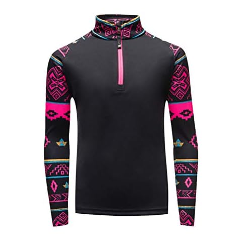 Spyder Girl's Surface Zip T-Neck Pullover Cover