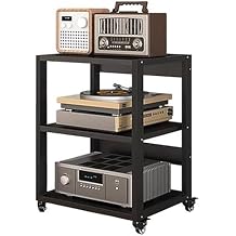 HiFi rafl  depolama dolab , sa lam ve tekerlekli - Stereo ve ses bile enleri i in destek, multimedya stand , amplifikat rler, Dvd oynat c lar ve daha fazlas  i in ideal