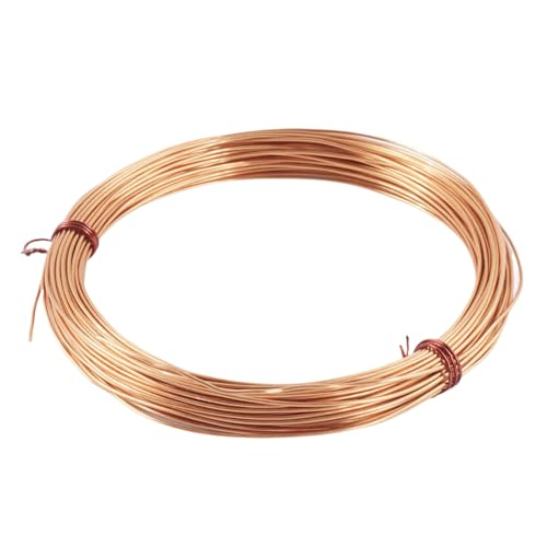 WSYCWG T2 Pure Copper Wire Round Wire Length 5 Meter Diameter 0.7-1.4Mm Flexible Copper Cable Suitable for DIY Projects,Diameter 1mm