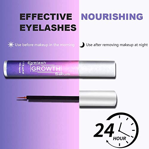 Eyelash Growth Serum Eyebrow Growth Treatment Eyelash Serum Booster Brow Serum Lash Enhancer Irritation Free Formula for Longer Fuller Thicker Lashes - Thumbnail 3